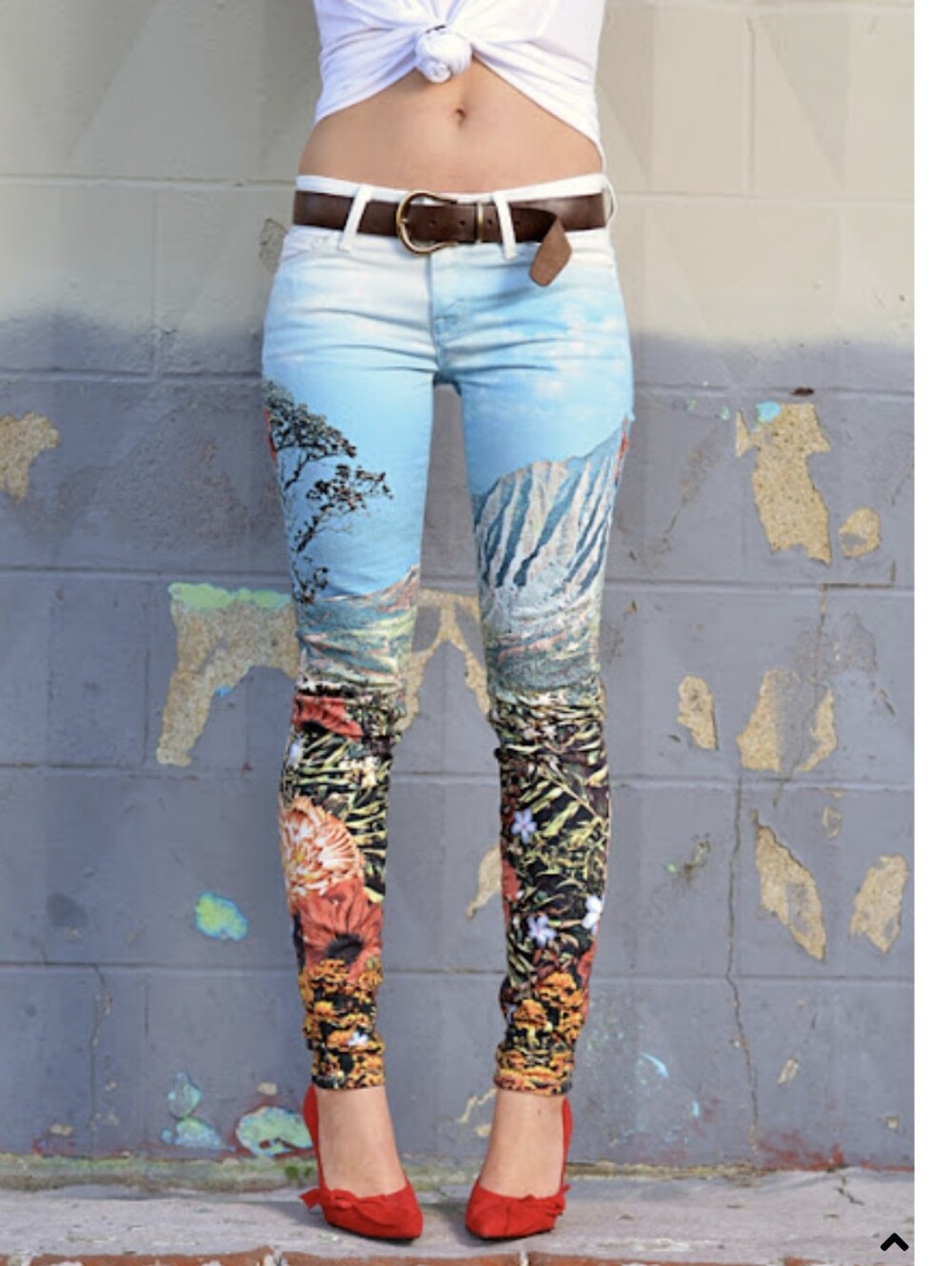 MOTHER The Looker High-Rise Skinny Ankle Jeans in the "A Day in Paradise"